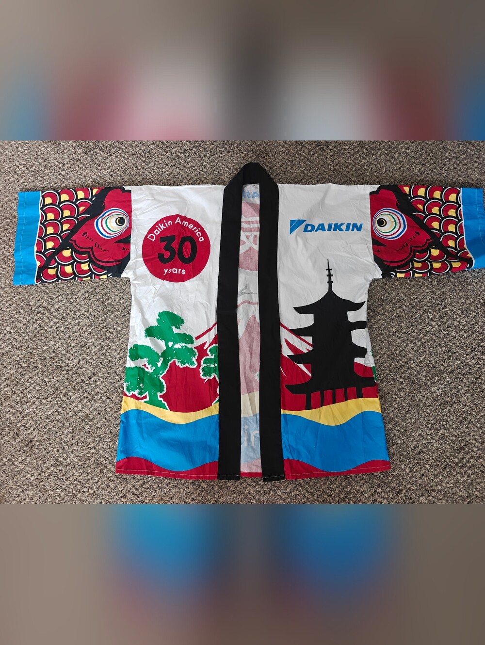Happy Coat Kimono Daikin Promotional Cotton Anniversary One Size